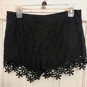 Cotton Lace Patterned Shorts